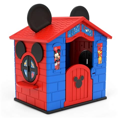 Disney Mickey Mouse Plastic Indoor/Outdoor Playhouse with Easy Assembly ...