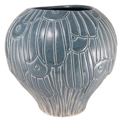 Shearwater Carved Pottery Vase For Sale at 1stDibs