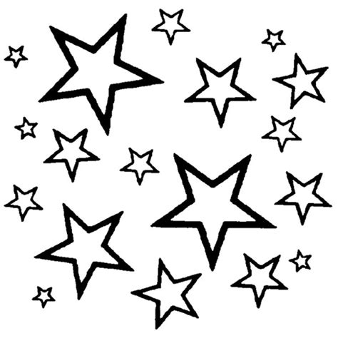 Outline Of Stars | Free download on ClipArtMag