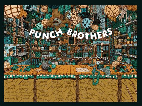 Punch Brothers (2018 U.S. Tour) • L.E. Official Poster (18" x 24 ...