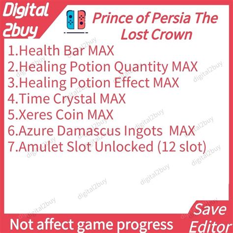 Prince of Persia The Lost Crown Save Editor POPTLC Save Modding Prince of Persia The Lost Crown ...