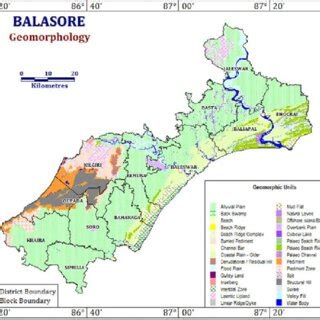 Surface Geological Map of Balasore District | Download Scientific Diagram