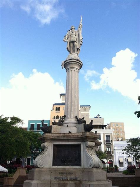 Christopher Columbus Statue in Old San Juan Puerto Rico | San juan ...