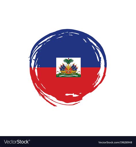 Haiti flag Royalty Free Vector Image - VectorStock