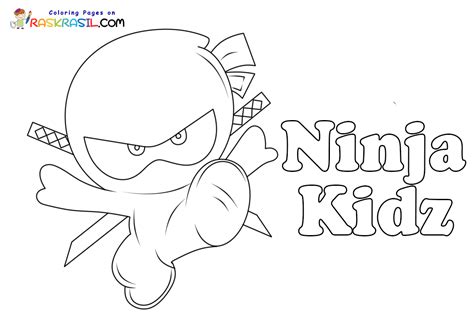 Ninja Kidz Coloring Pages