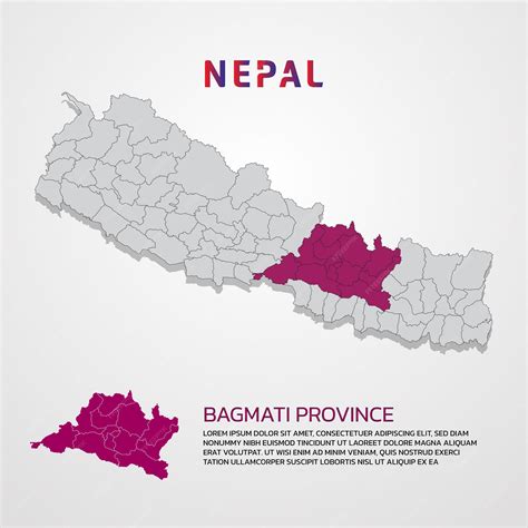 Premium Vector | Nepal map infographic template with district ...