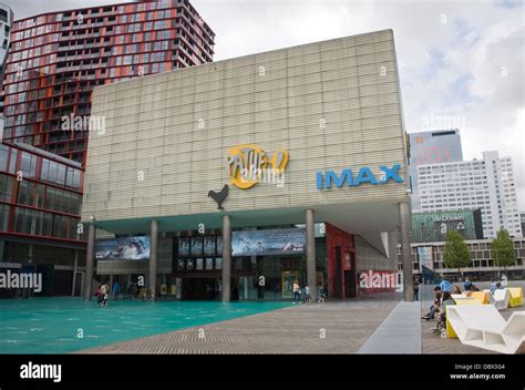 iMax Pathe cinema Schouwburgplein square Rotterdam Netherlands designed by Adriaan Gueze Stock ...