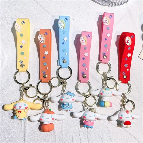 Customised 3d 2d Anime Keychain Logo Rubber Strap Cartoon Pendant Boba Key Chains Charm Puffy ...