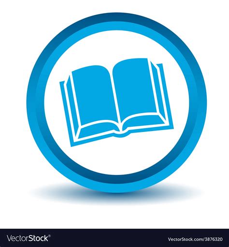 Blue book icon Royalty Free Vector Image - VectorStock