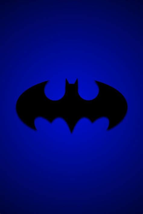 Download 640x960 Blue Batman Logo Wallpaper