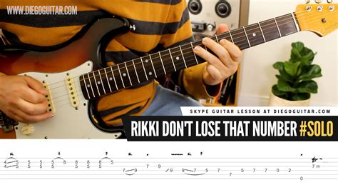 Rikki Don't Lose That Number Solo Tab | Skype / Zoom Guitar Instructor