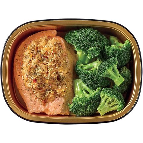 Meal Simple by H-E-B Stuffed Atlantic Salmon with Broccoli - Shop Ready Meals & Snacks at H-E-B