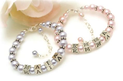 Baby Name Bracelet Personalized Bracelet Kids Jewelry Baby - Etsy