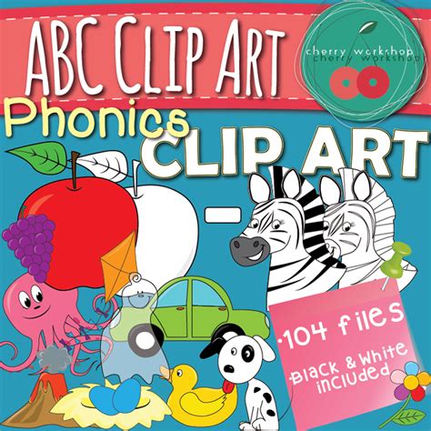 ABC Clip Art Phonics Alphabet Clip Art | Phonics, Clip art, Abc