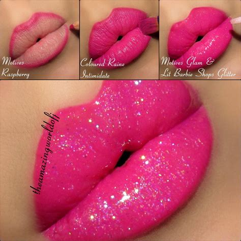 Pink+Glitter+Lips++#howto+#tutorial | Pink glitter lipstick, Glitter ...