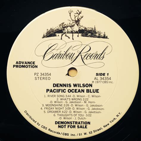 Dennis Wilson – Pacific Ocean Blue – Vinyl (LP, Advance, Promo), 1977 ...