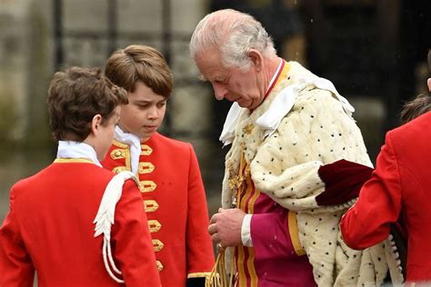 Prince George Acts as Page of Honor at Grandpa King Charles Coronation