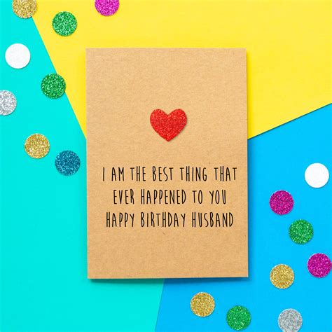 Funny Husband Birthday Card I Am the Best Thing That Ever - Etsy