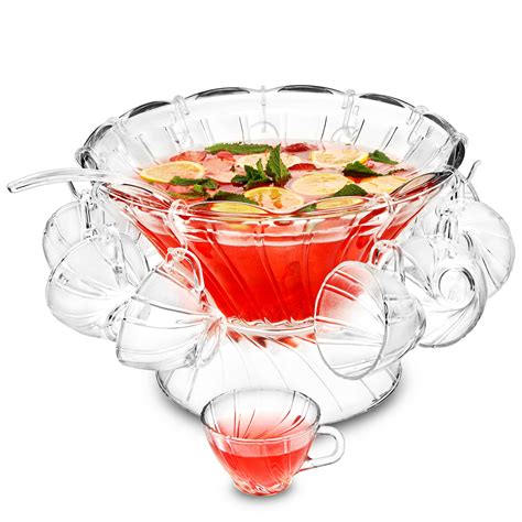 Glass Punch Bowl Set | Drinkstuff