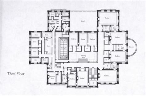 THE BREAKERS [THIRD FLOOR] | Mansion floor plan, Floor plans, Vintage house plans