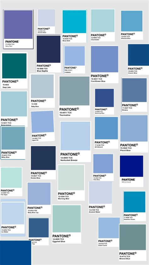 Blue pantones #shufflesbyfran in 2024 | Pantone colour palettes, Blue paint colors, Blue shades ...