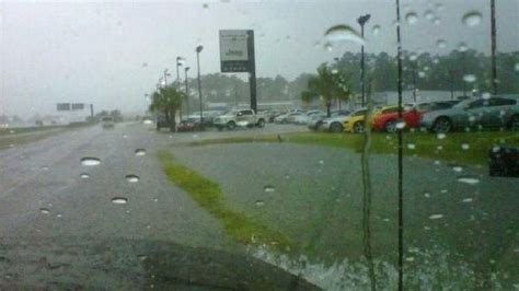 Heavy rain causes flooding in Myrtle Beach