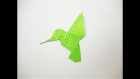 HUMMINGBIRD ORIGAMI TUTORIAL - YouTube | Tutorial de origami, Origami ...