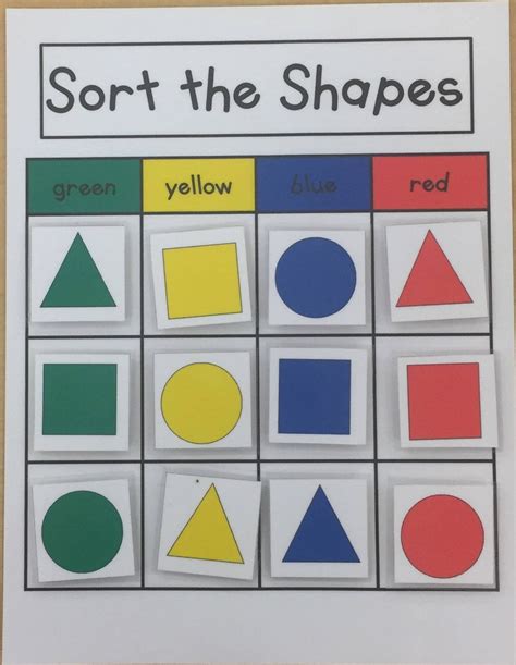 Sorting Shapes//Kids Games Puzzles /Learning Game Math | Etsy