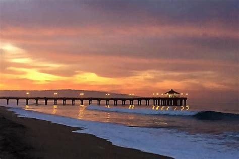 Manhattan Beach Pier Photograph by Art Block Collections - Fine Art America