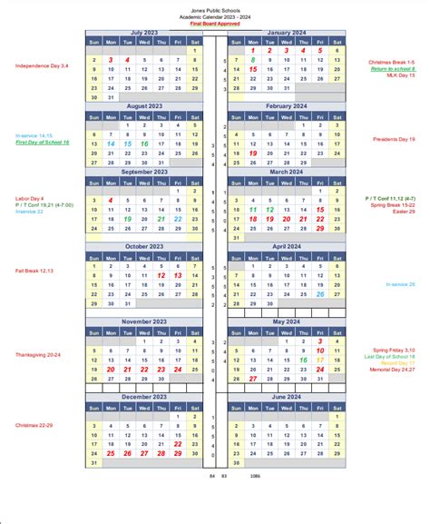 CALENDAR | Jones Middle School