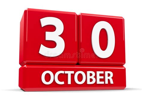 October 30th. Day 30 Of Month,Simple Calendar Icon On White Background ...