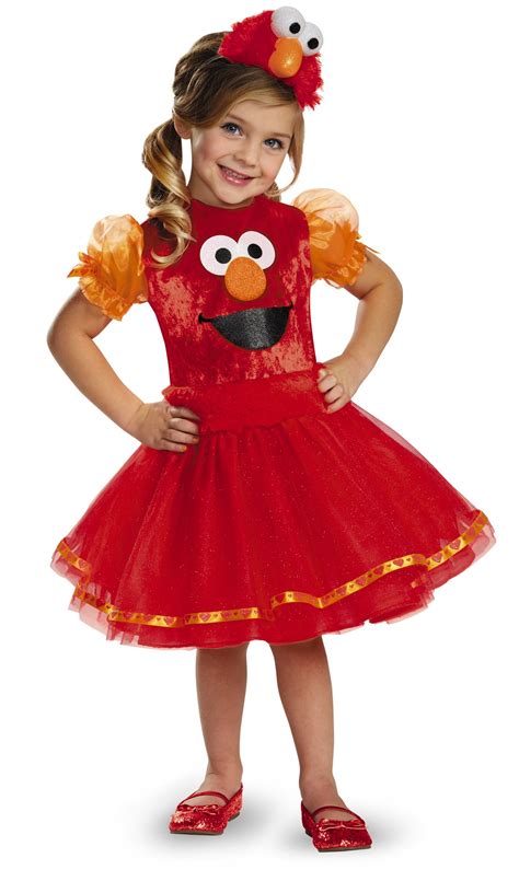 Kids Elmo Deluxe Girls Costume | $41.99 | The Costume Land