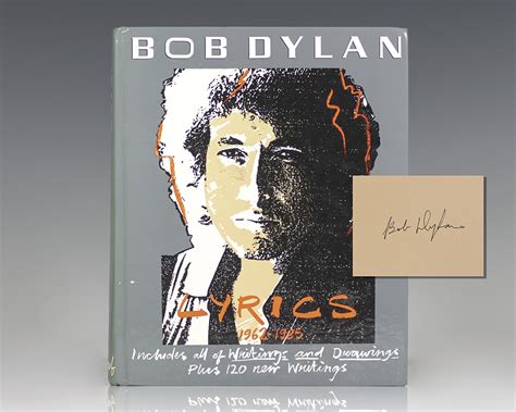 Bob Dylan First Edition Signed Lyrics