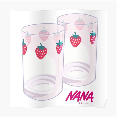 "Nana - Strawberry glasses" Poster for Sale by Lani89 | Redbubble