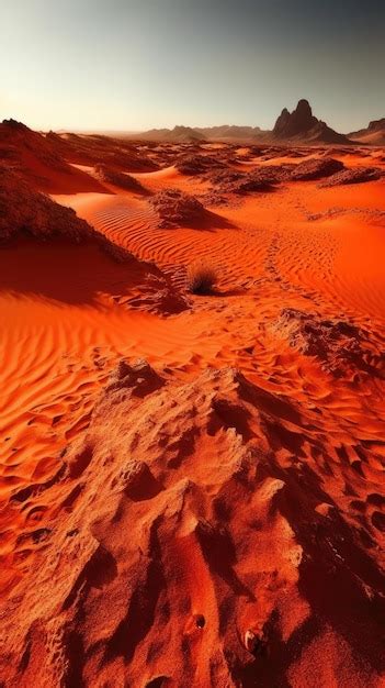 Premium AI Image | red desert