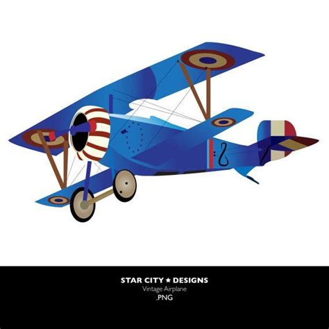 Vintage Airplane Clip Art Clipart Vector Art Graphics For Personal Art Clipart, Vector Art ...