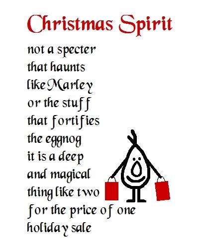 Christmas Spirit - A Christmas Poem. Free Humor & Pranks eCards | 123 Greetings