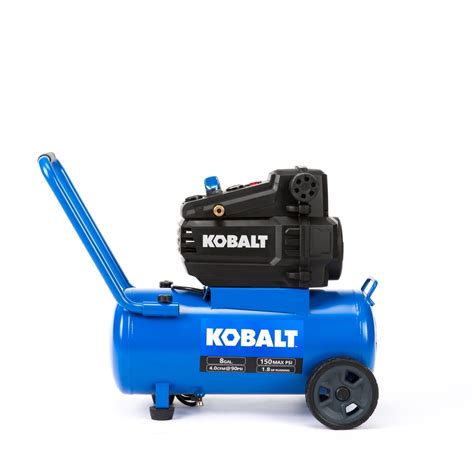 Kobalt 8-Gallon Portable 150 Electric Horizontal Air Compressor at ...