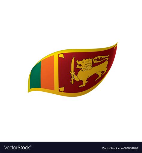 Sri lanka flag Royalty Free Vector Image - VectorStock