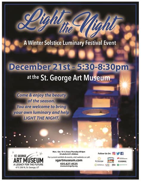 ‘Light the Night’ at St. George Art Museum to feature luminary festival ...