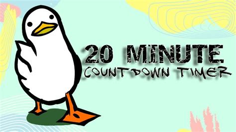 20 minute countdown timer | walking duck - YouTube