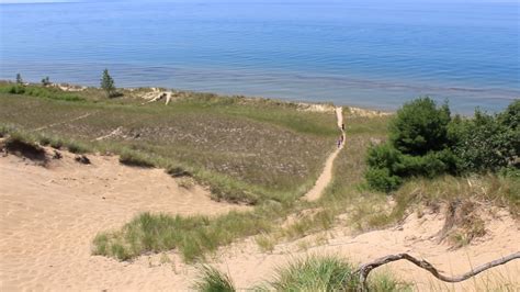 Muskegon State Park Lake Michigan Campground Site 36 - YouTube