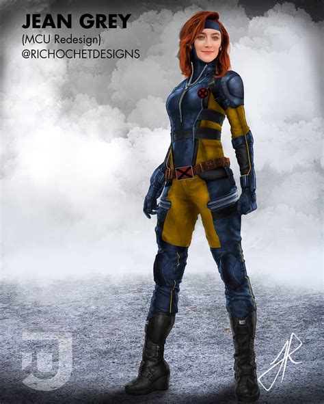 MCU X-Men Jean Grey Fanart by RichochetDesigns by TytorTheBarbarian on ...