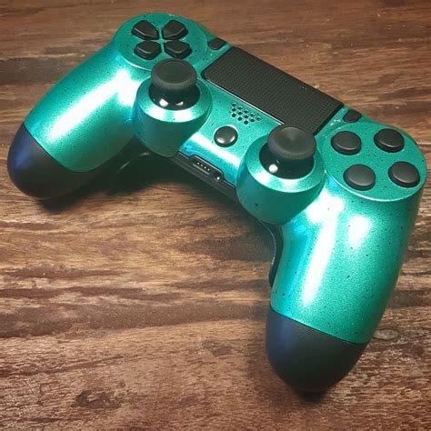 PS4 controllers with green custom paint and Shock paddles 2.0! | Ps4 ...