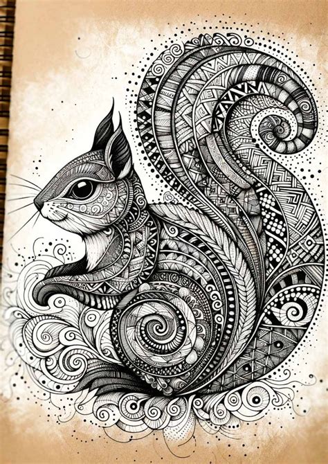 25 Zentangle Animals: Fun Tangling Drawing Ideas | Hand painting art, Boho art drawings ...