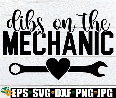 Dibs on the Mechanic Mechanics Wife Svg Engaged to A - Etsy | Funny ...