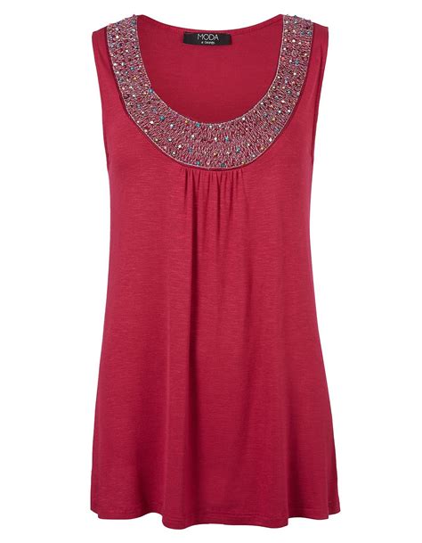 Moda Jersey Embellished Vest | Women | George at ASDA | Tank top fashion, Clothes, Latest ...