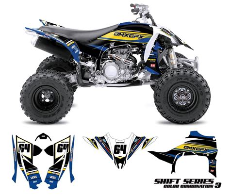 Graphics Kit for Yamaha ATV - Shift Yellow – OMXGraphics