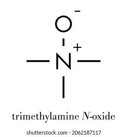 Trimethylamine Noxide Tmao Molecule Skeletal Formula Stock Vector (Royalty Free) 2062187117 ...