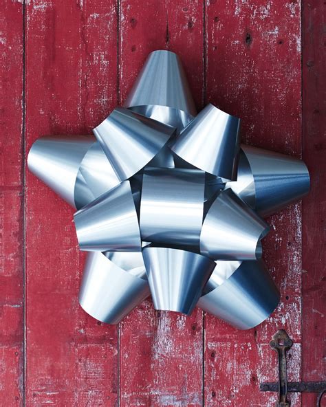 Metallic Bow | Christmas bows, Outdoor christmas decorations, Christmas ...